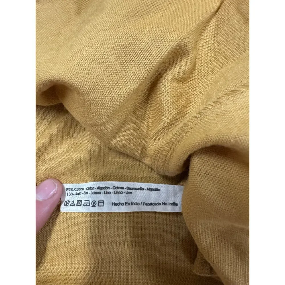 Free People Mustard Yellow Peasant-Style Tunic Top/Dress